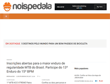 Tablet Screenshot of noispedala.com.br